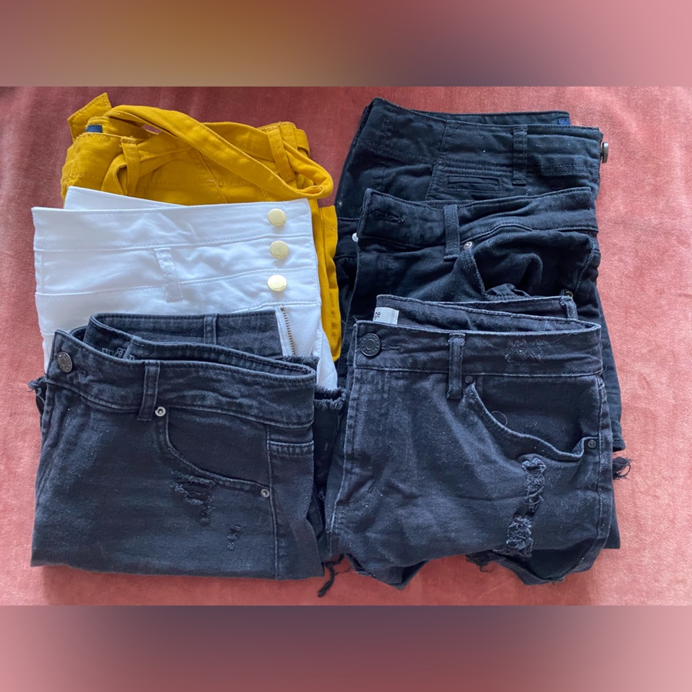 Women’s denim shorts and skirts lot